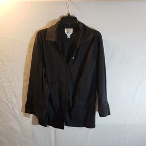 EUC Talbot Women's Black Button Up 22W